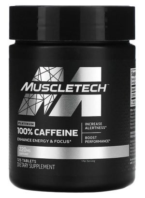 MuscleTech Cafeína 125 tabletas