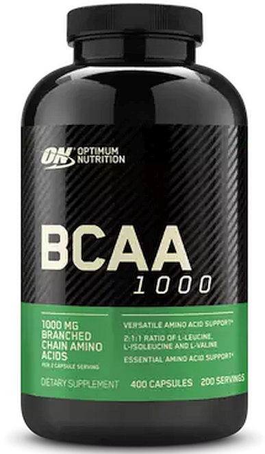 Optimum Nutrition BCAA 1000 — 400 cápsulas